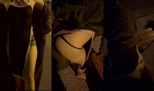 Bắt em mặc bộ nữ tu bú mút làm tình public với anh giữa phố