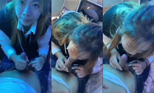 Cơn nứng đến thì trên xe khách em cũng kéo quần anh ra bú cu ngấu nghiến